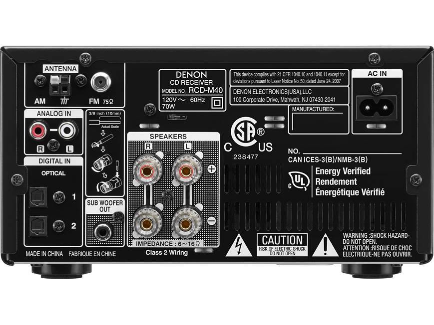 Denon D-M40 CD/FM micro desktop stereo system at Crutchfield Canada