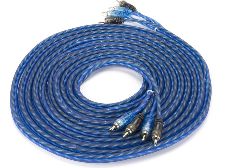 EFX 4-Channel RCA Patch Cables (17 feet) 4-channel core twisted RCA ...