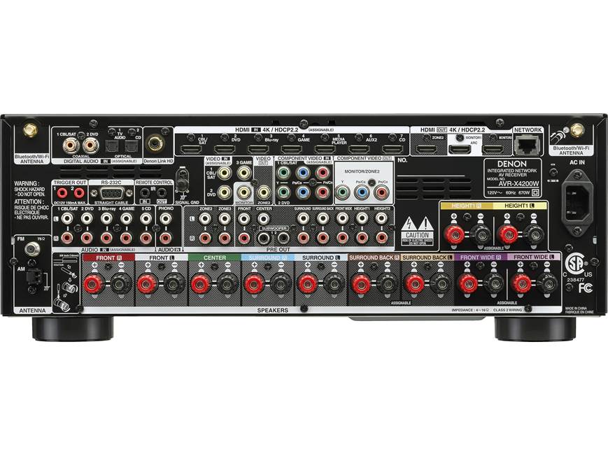 Denon AVR-X4200W IN-Command 7.2-channel home theatre receiver with