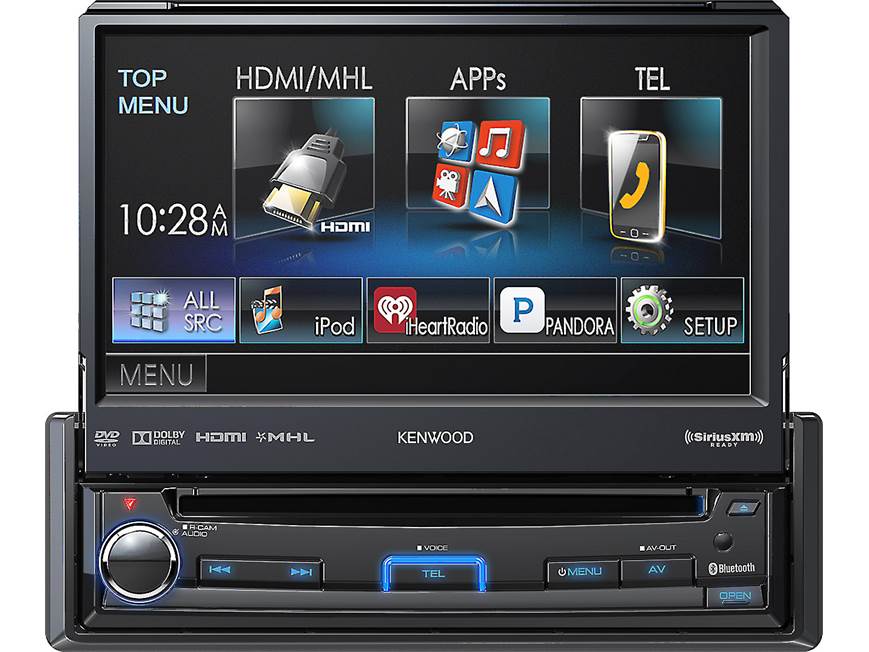 Kenwood KVT-7012BT DVD receiver at Crutchfield Canada