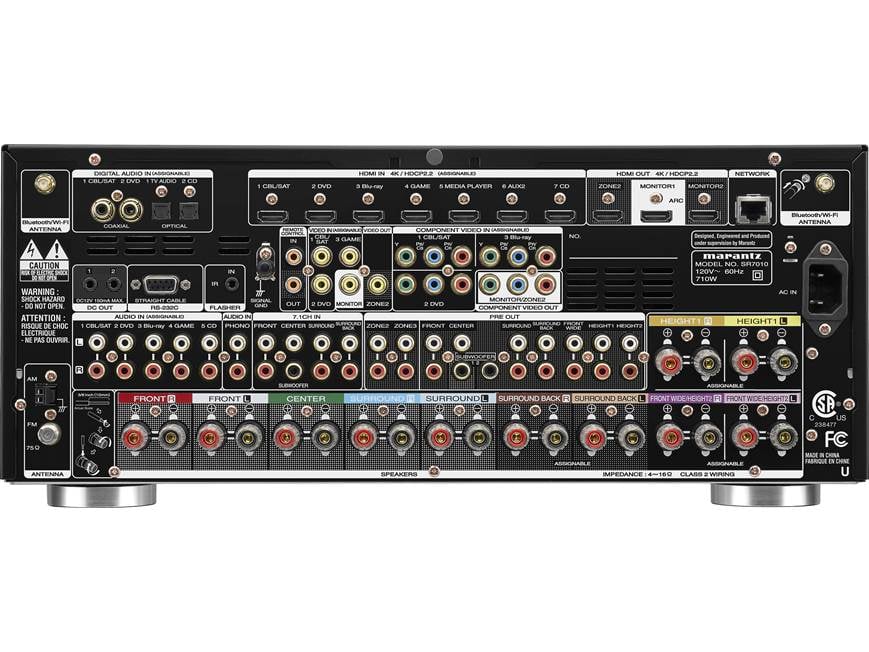 Marantz SR7010 9.2-channel home theatre receiver with Wi-Fi