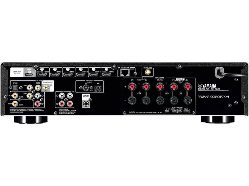 Yamaha RX-S601 Slimline 5.1-channel home theatre receiver with Wi