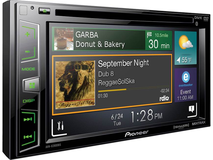 Pioneer AVH-X2800BS DVD receiver at Crutchfield Canada