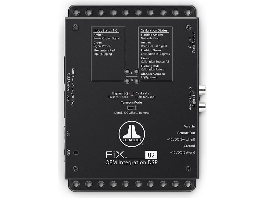 JLオーディオ Fix82 DSP ライン変換シグナルプロセッサー JL Audio FiX™ 82 Digital Signal Processor DSP for adding amps and