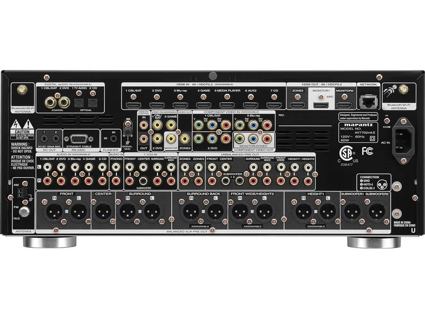Marantz AV7702mkII Home theatre preamp/processor with 11.2-channel