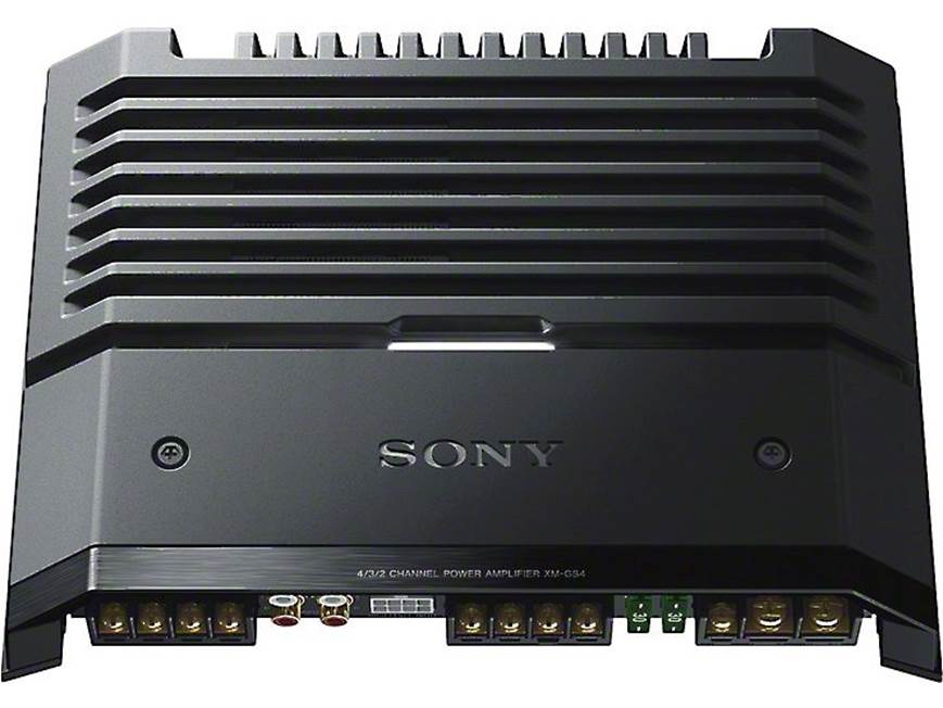 Sony XM-GS4 4-channel car amplifier — 70 watts RMS x 4 at