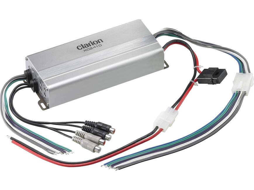 Clarion XC2410 Compact 4-channel amplifier — 50 watts RMS x 4 at
