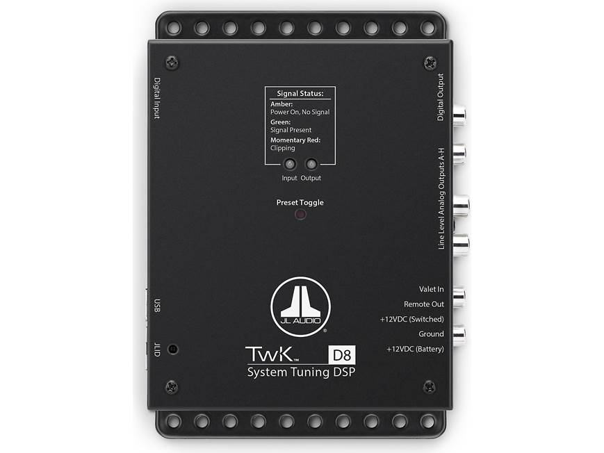 JL Audio TwK™ D8 Digital Signal Processor 8-channel DSP with