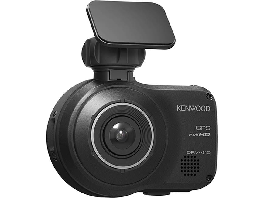 Kenwood DRV-410 HD dash cam with GPS and safety sensor at