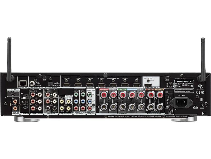 マランツ　NR1607 Marantz NR1607 7.2-channel slimline home theatre receiver with Wi