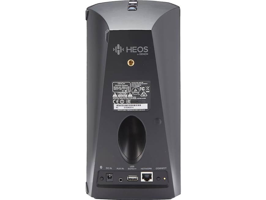 Denon HEOS 3 (Black) Wireless powered bookshelf speaker with Wi-Fi