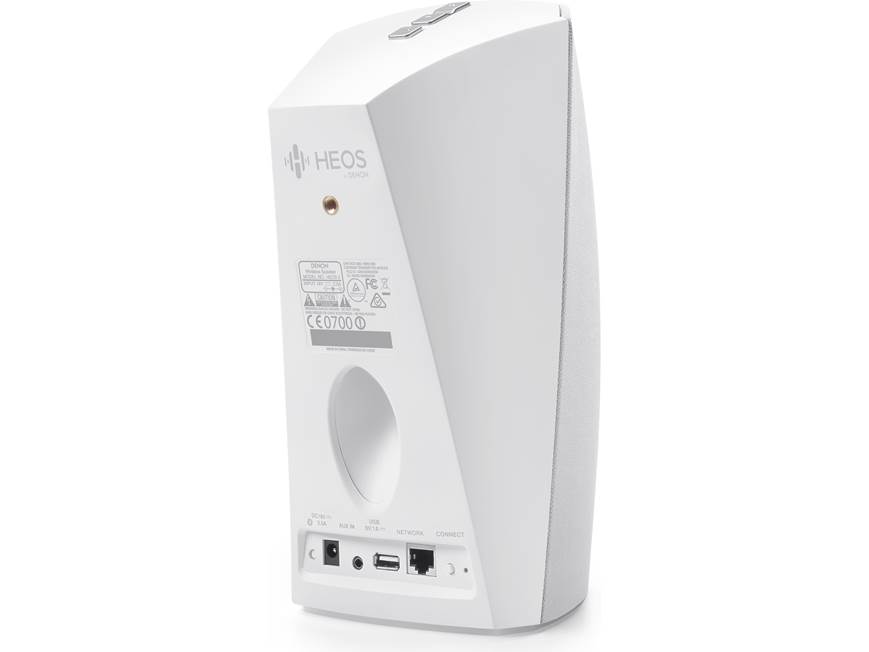 Denon HEOS 3 (White) Wireless powered bookshelf speaker with Wi-Fi