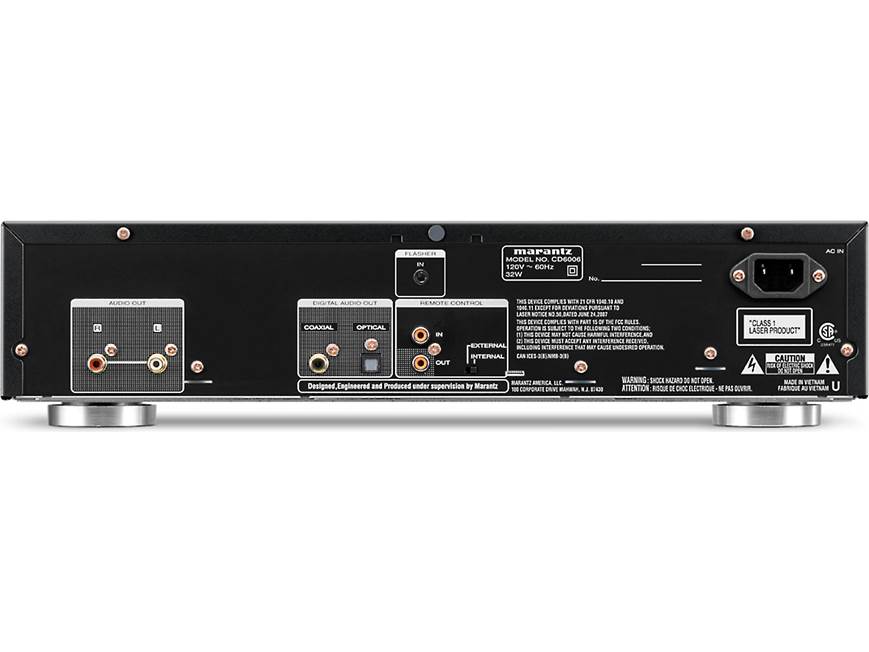 Marantz CD6006 Single-disc CD player with USB port for iPod