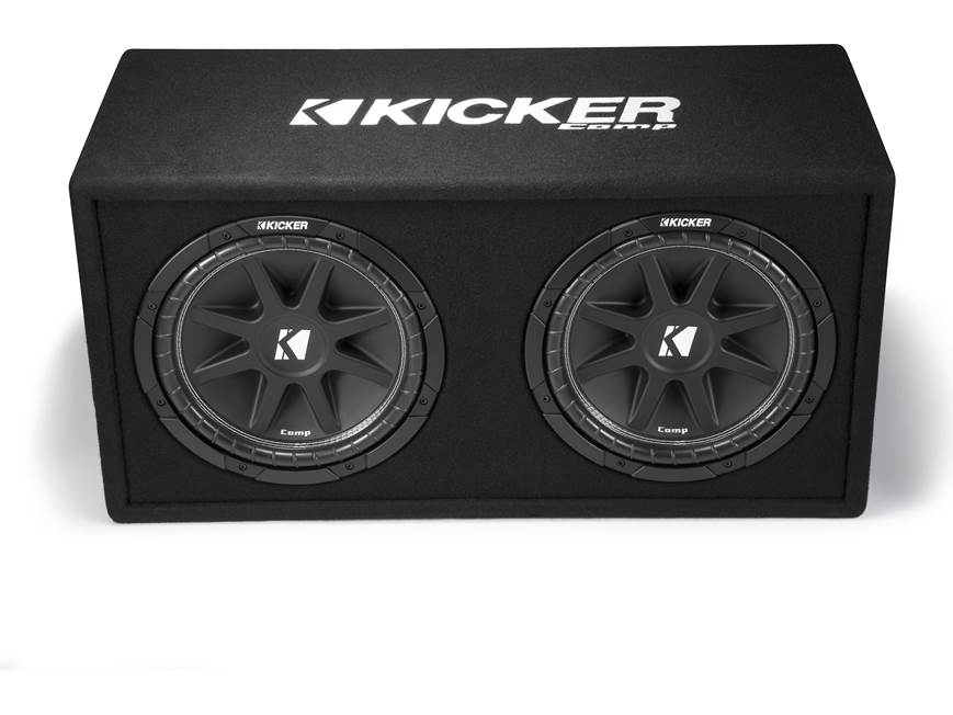 Kicker 43DC122 Ported enclosure with dual 12