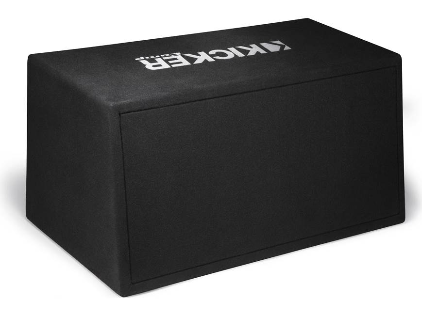 Kicker 43DC122 Ported enclosure with dual 12