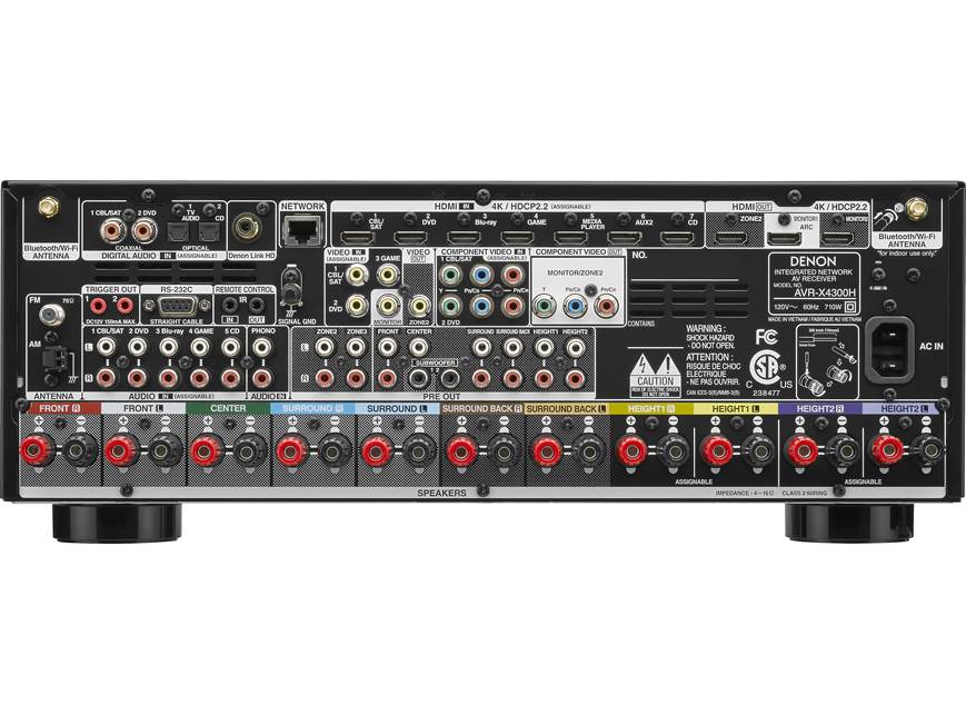Denon AVR-X4300H IN-Command 9.2-channel home theatre receiver with