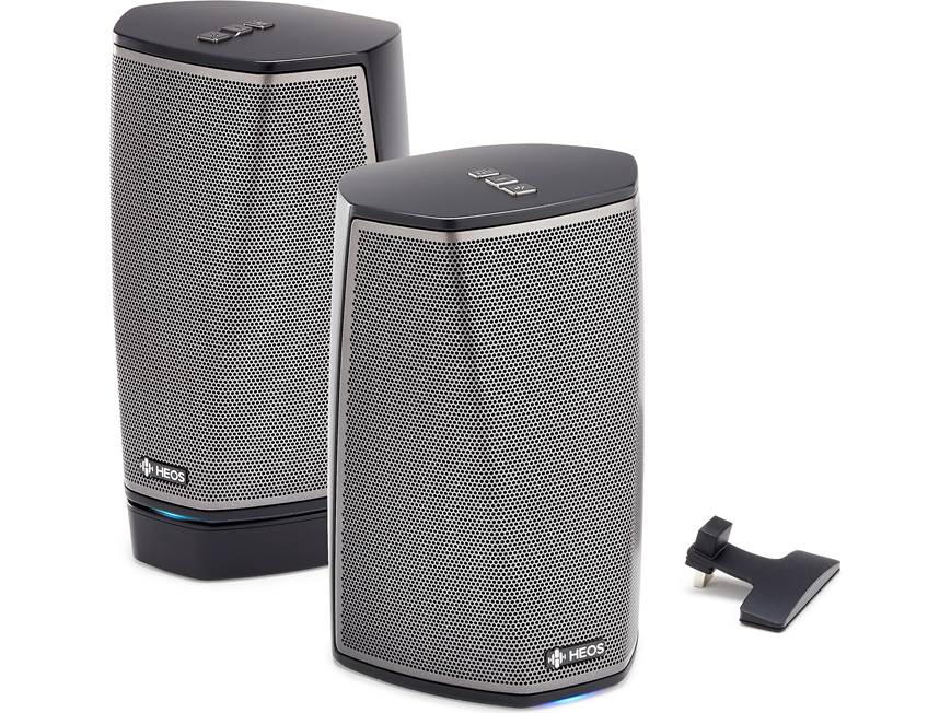 Denon HEOS 1 & Go Pack Bundle (Black) Includes two wireless