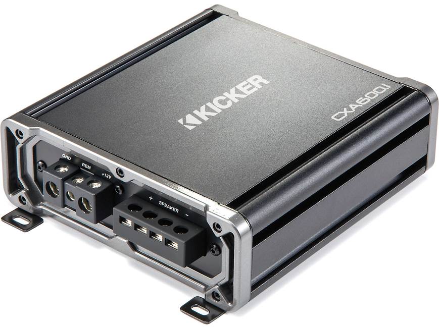 Kicker 43CXA600.1 Mono subwoofer amplifier — 600 watts RMS x 1 at
