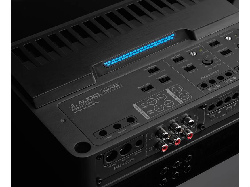 JL Audio RD400/4 4-channel car amplifier — 75 watts RMS x 4 at