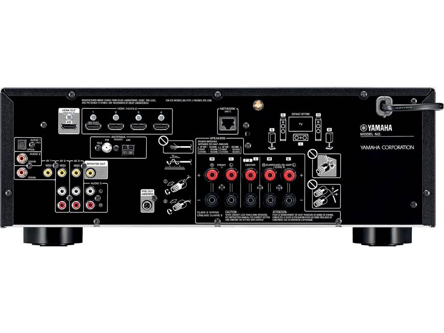 Yamaha RX-V483 5.1-channel home theatre receiver with Wi-Fi