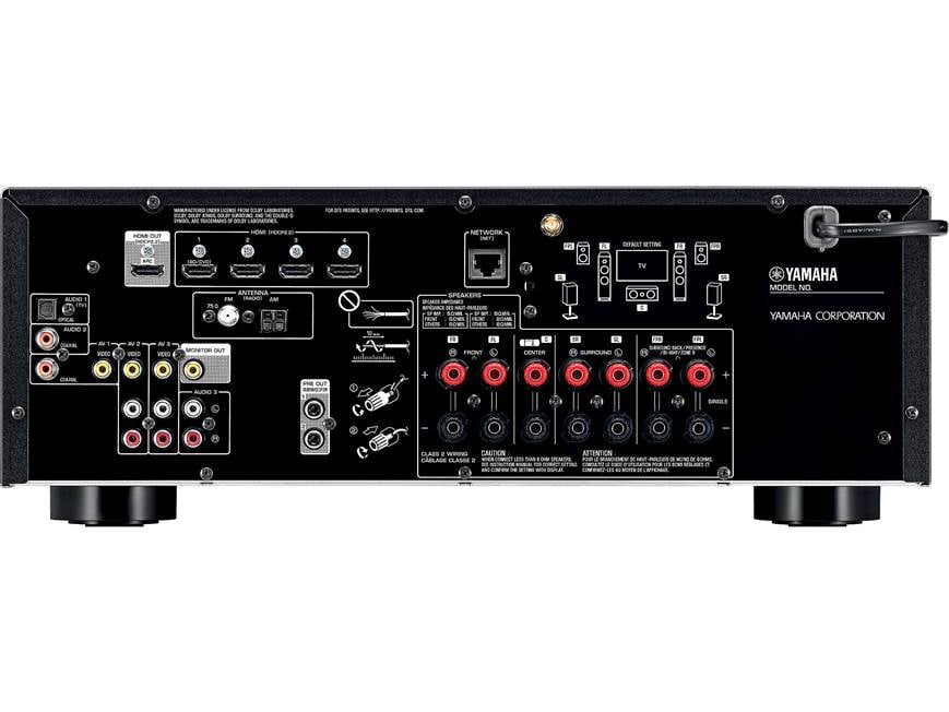 Yamaha RX-V583 7.2-channel home theatre receiver with Wi-Fi