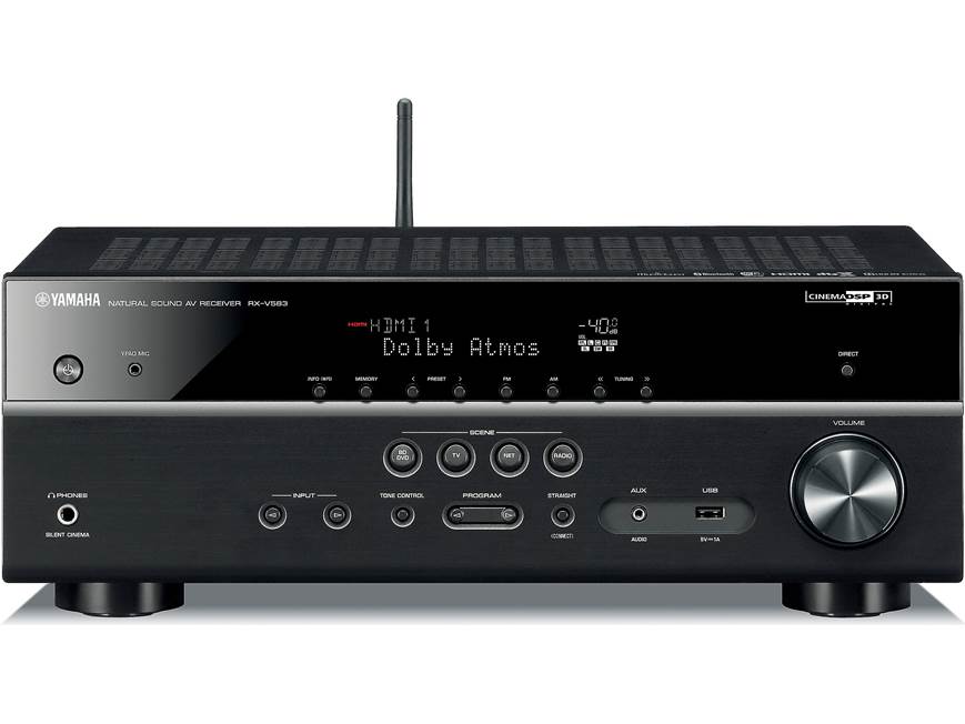 Yamaha RX-V583 7.2-channel home theatre receiver with Wi-Fi