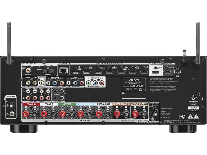 DENON AVR-S950H AVアンプ Denon AVR-S930H 7.2-channel home theatre receiver with Wi-Fi