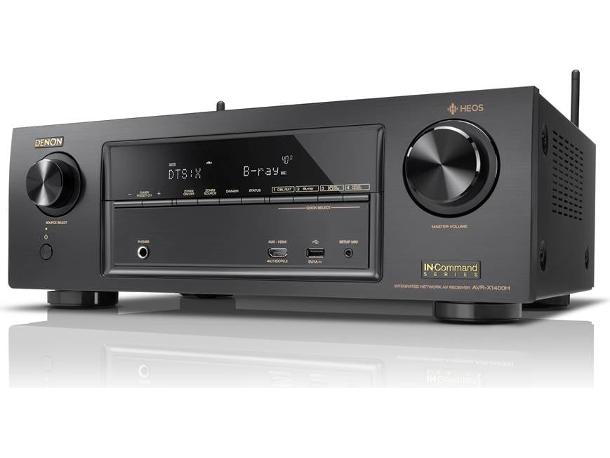 Denon AVR-X1400H IN-Command 7.2-channel home theatre receiver with