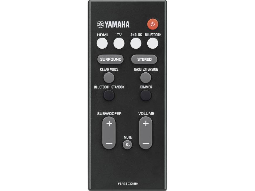 Yamaha YAS-107 Powered sound bar with 4K/HDR video passthrough and