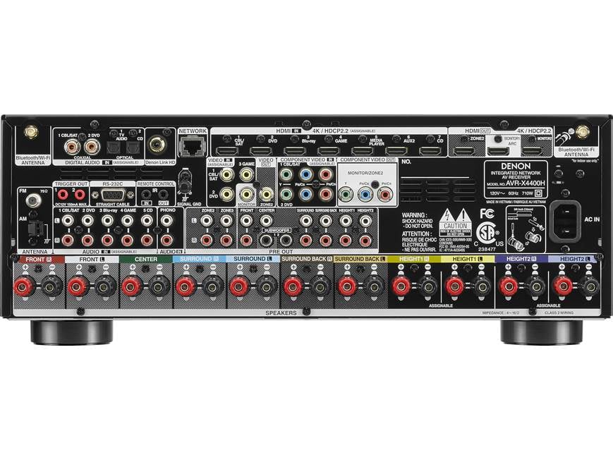 アンプ DENON AVR-X4400H Denon AVR-X4400H IN-Command 9.2-channel receiver with Wi-Fi® Dolby
