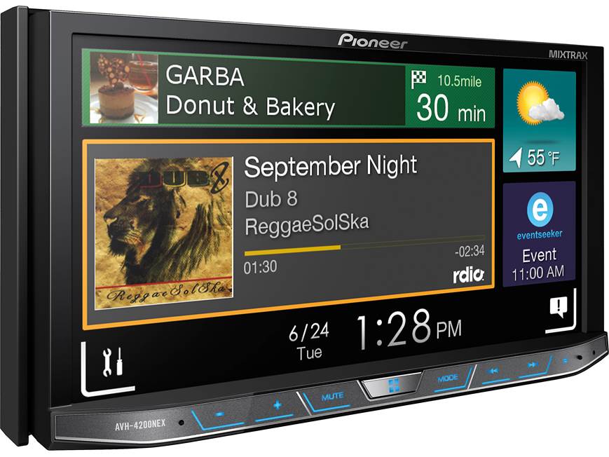Pioneer AVH-4201NEX Package Pioneer AVH-4200NEX DVD receiver with