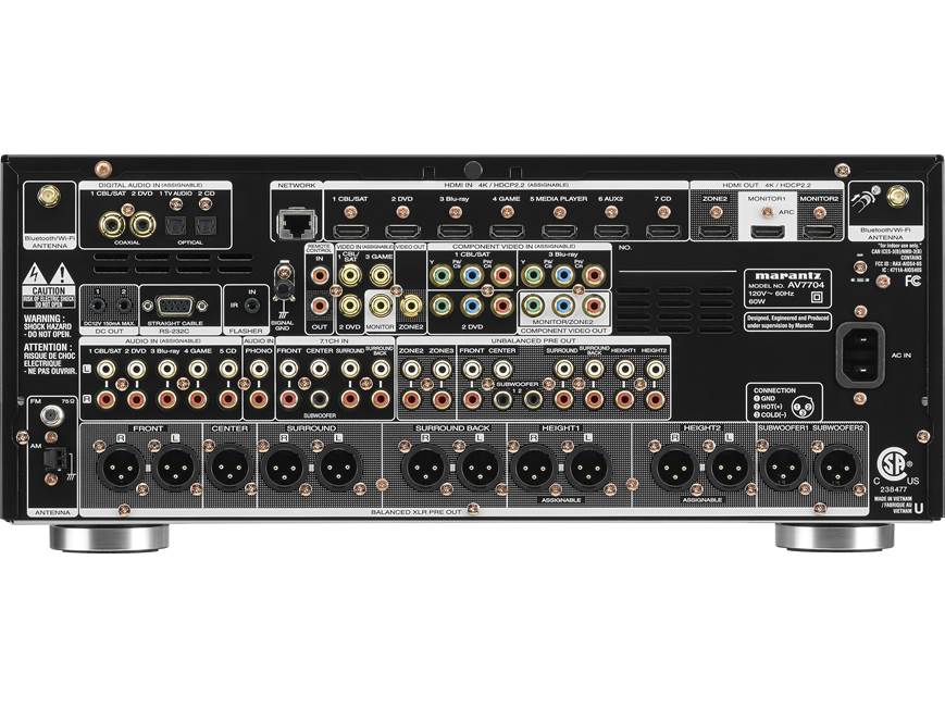 Marantz AV-7704 Home theatre preamp/processor with 11.2-channel