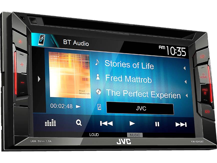 JVC KW-V240BT DVD receiver at Crutchfield Canada