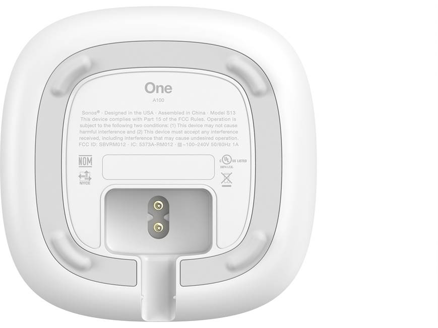 Sonos One (White) Wireless streaming music speaker with built-in