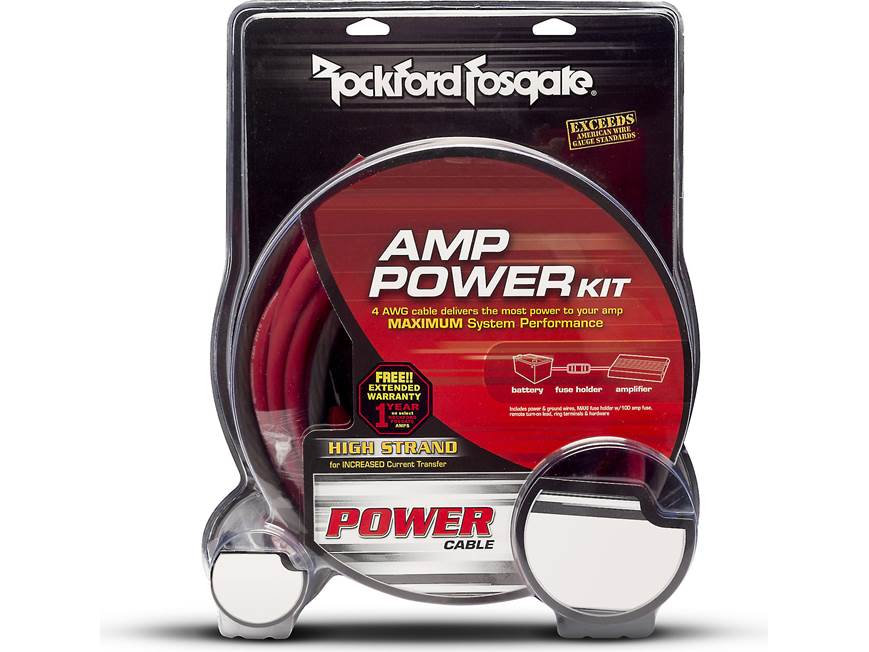 Rockford Fosgate RFK1D Amp Wiring Kit 1/0-gauge dual amp wiring