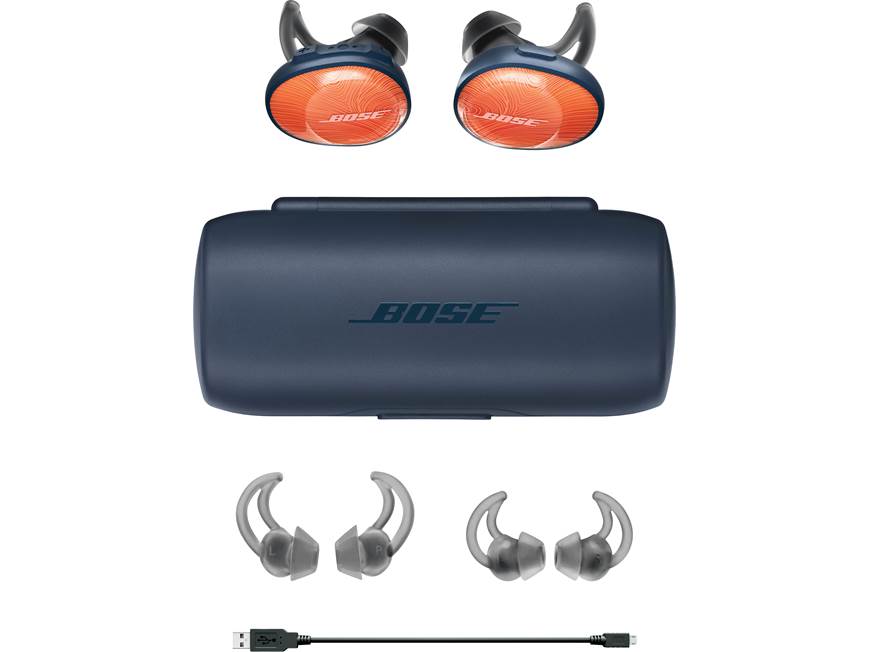 Bose® SoundSport® Free wireless headphones (Bright Orange/Midnight