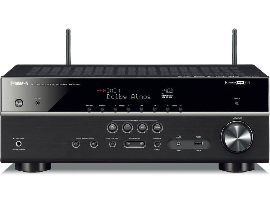 Yamaha RX-V585 7.2-channel home theatre receiver with Wi-Fi