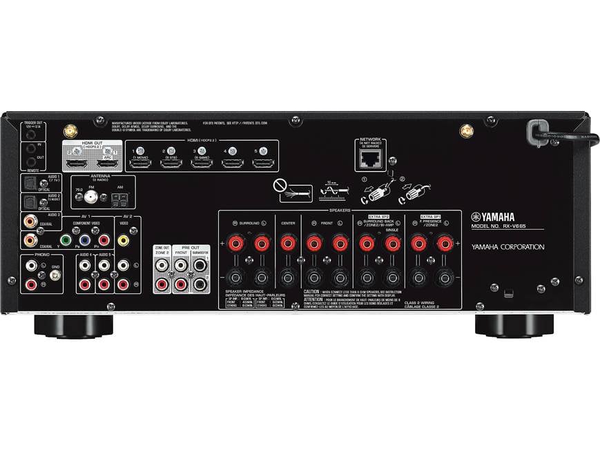 Yamaha RX-V685 7.2-channel home theatre receiver with Wi-Fi