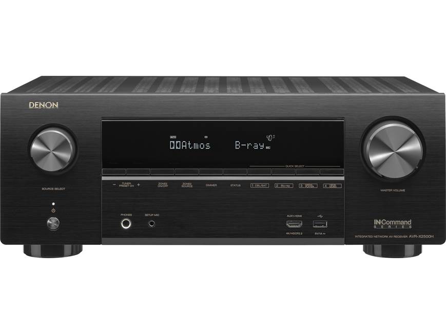 Denon AVR-X2500H 7.2-channel home theatre receiver with Wi-Fi