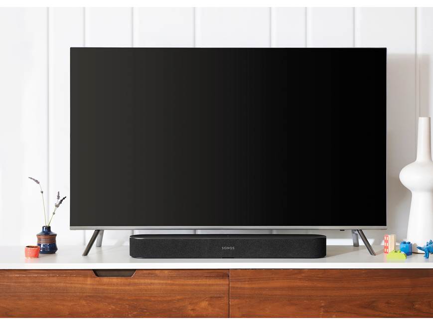 Sonos Beam (Black) TV sound bar/wireless music system with Amazon