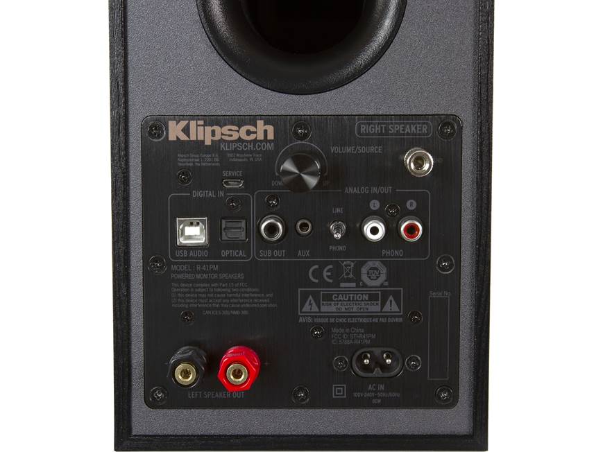 Klipsch Reference R-41PM Powered bookshelf speakers with Bluetooth