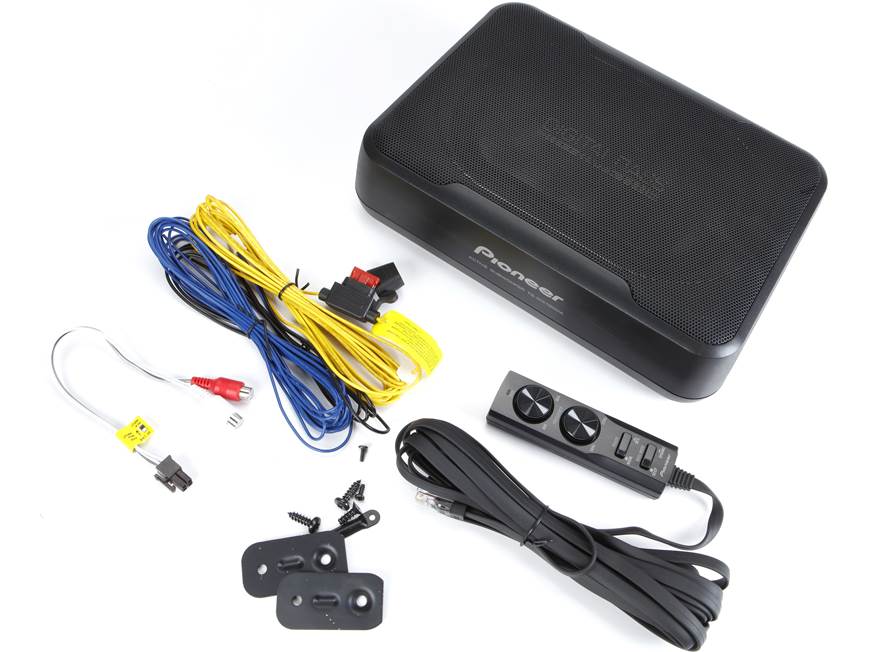 Pioneer TS-WX130DA 50-watt compact powered subwoofer at