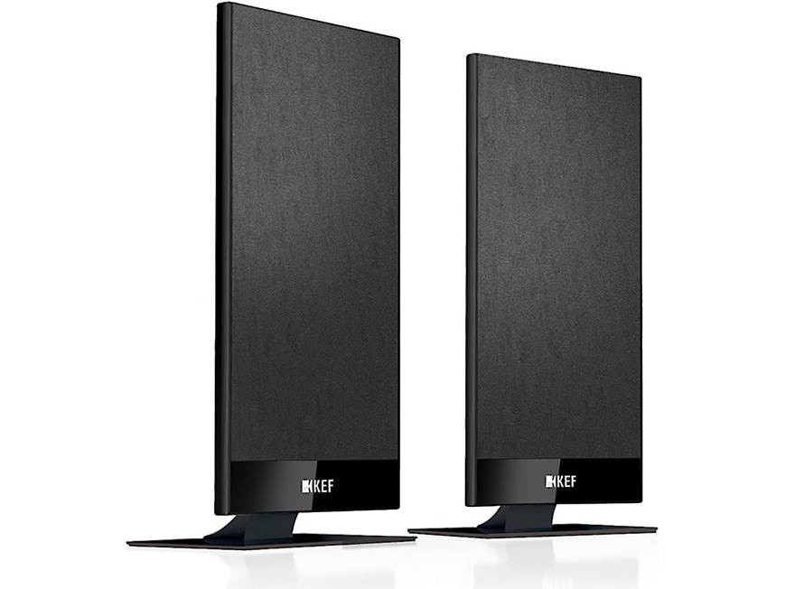 KEF T101 (Black) Ultra-thin wall-mountable home theatre speakers