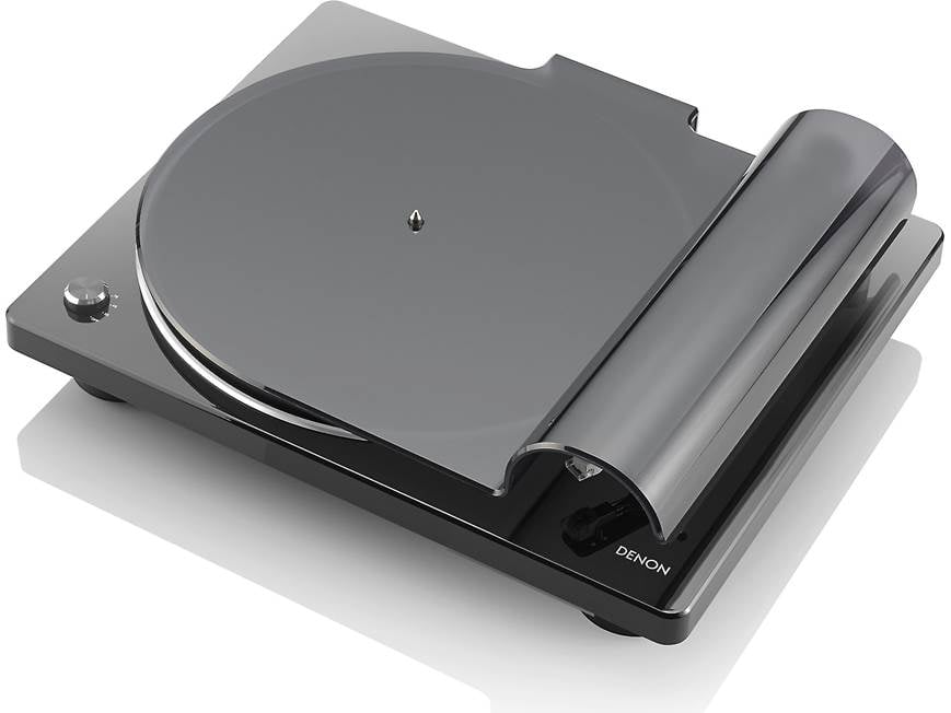 Denon DP-400 (Black) Semi-automatic belt-drive turntable with pre