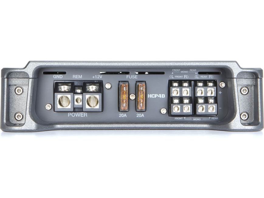 Hertz HCP 4D 4-channel car amplifier — 70 watts RMS x 4 at
