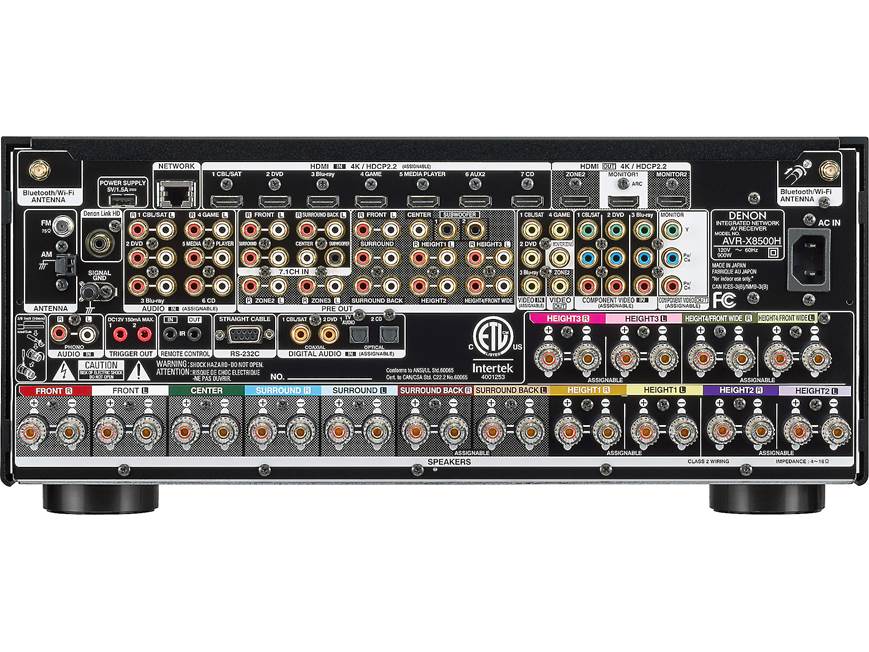 Denon AVR-X8500H (Black) 13.2-channel home theatre receiver with