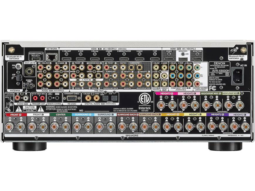 Denon AVR-X8500H (Silver) 13.2-channel home theatre receiver with
