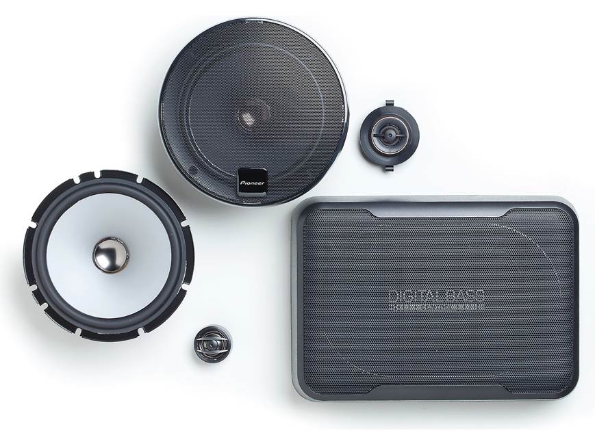 Pioneer TS-WX130DA 50-watt compact powered subwoofer at