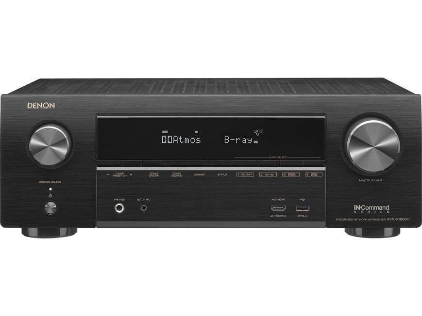 Denon AVR-X1600H 7.2-channel home theatre receiver with Wi-Fi