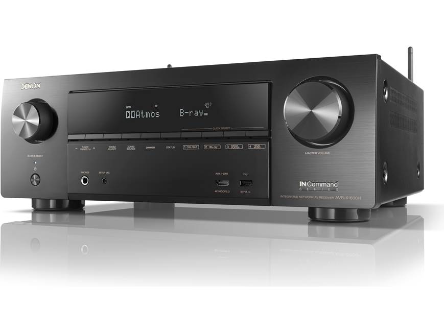 【美品】DENON AVR-X1600H Denon AVR-X1600H 7.2-channel home theatre receiver with Wi-Fi